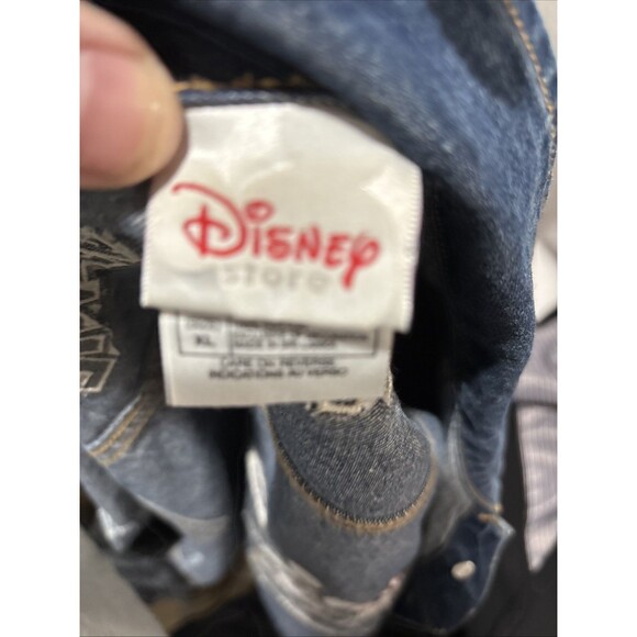 Disney Mickey & Minnie Together Forever Denim Jean Jacket Size XL Love Boho - Picture 11 of 14
